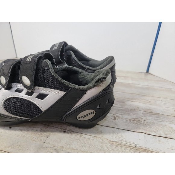 Forte Men Black Bike Cycling Shoes Medium Cleats Size EU 39, US Size 6.5 - Picture 7 of 11